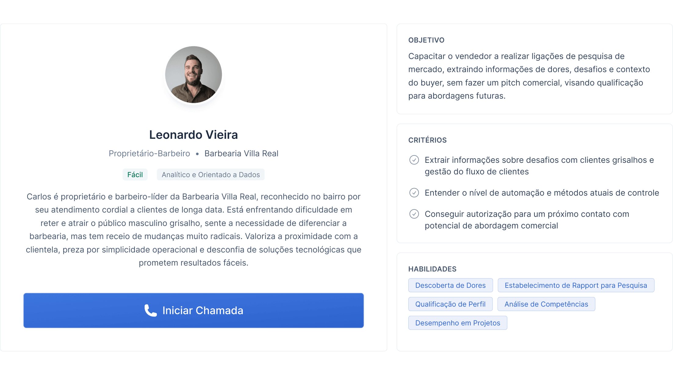 Coloque o time para executar por voz