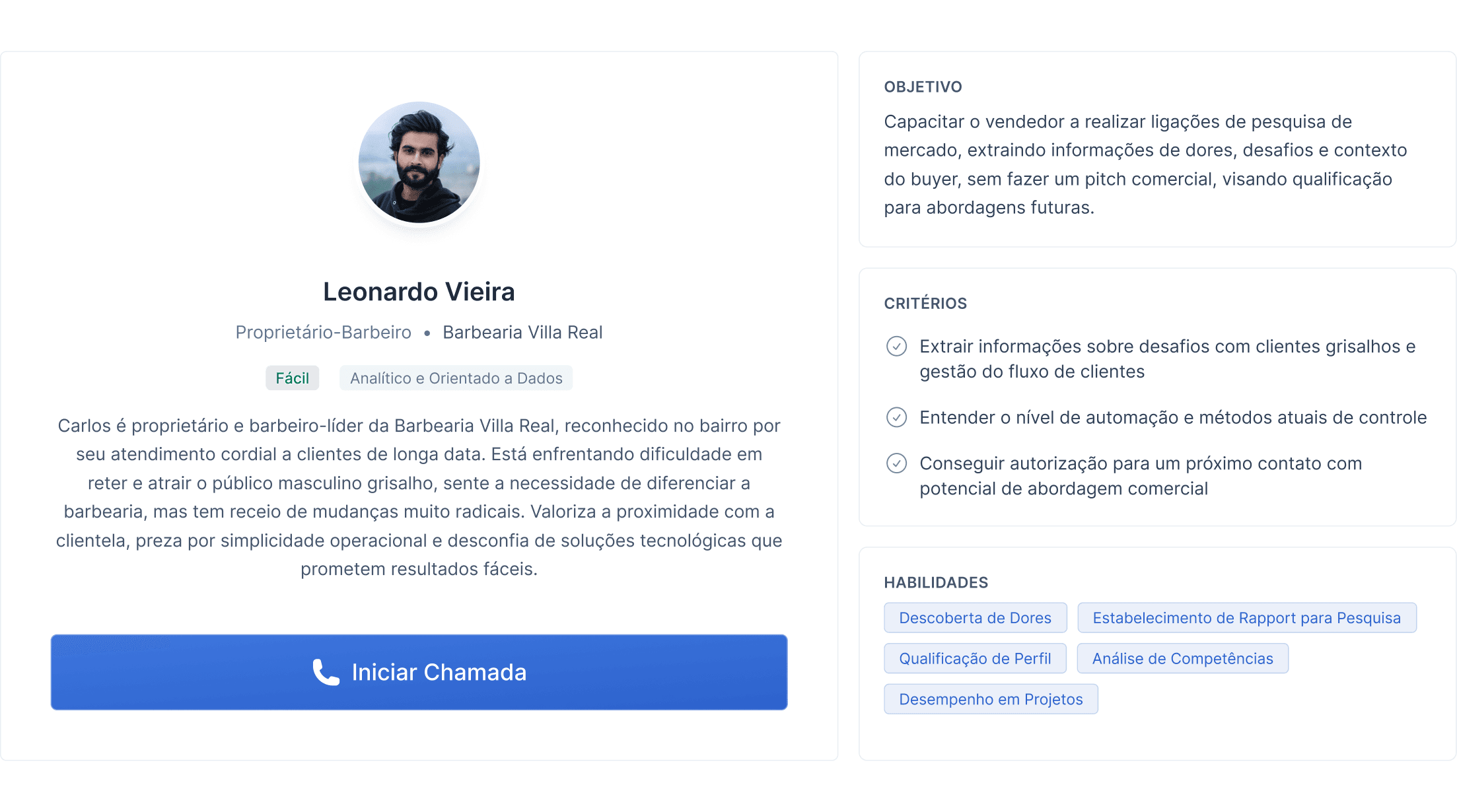 Coloque o time para executar por voz